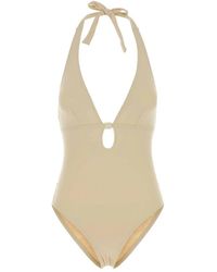 Eres - Badmode ,Geel ,Nylon Harmony Badpak Met V-Hals - Lyst