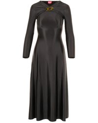 DIESEL - Schwarzes D-Iamo Kleid - Lyst