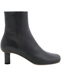 Alysi - Schoenen ,Zwart ,Leer Leren Enkelboot - Lyst