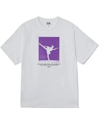 Obey - Tops ,Grijs ,Katoen Echt Leven Katoen Tee Wit - Lyst