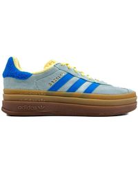 adidas - Blaue gazelle bold sneakers - Lyst