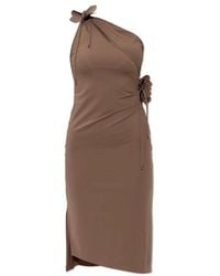 Coperni - Asymmetrische Mini Bloemenjurk - Lyst