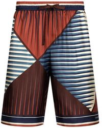 Dolce & Gabbana - Bedruckte Seiden -Bermuda -Shorts Set - Lyst