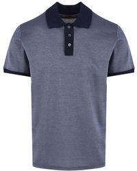 Moorer - Tops ,Blauw ,Blauwe T-Shirts En Polos - Lyst