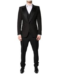 Dolce & Gabbana - Luxe Formeel 3-Delig Pak Met Vest - Lyst