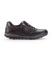 Gabor - Schwarze lederfunktionale basket-schuhe - Lyst