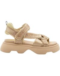 Jeannot - Tj522F Satin Fransen Sandalen - Lyst
