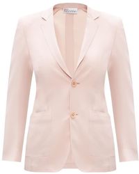 RED Valentino Blazer With Notched Lapels - Roze