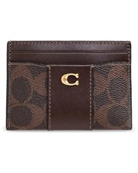 COACH - Accessoires ,Bruin ,Leer Wallets & Cardholders - Lyst