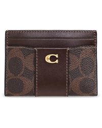 COACH - Accessoires ,Bruin ,Leer Wallets & Cardholders - Lyst