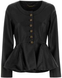 Chloé - Jassen ,Zwart ,Leer Leren Jas - Lyst