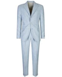 Eleventy - Kostuums ,Blauw ,Denim Abito Monopetto Pant Pences - Lyst