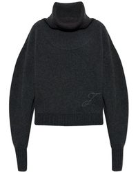 Jacquemus - Truien & Vesten ,Grijs ,Wol La Maille Pallone Sweater - Lyst