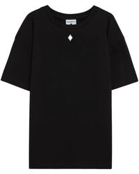 Marcelo Burlon - Tops ,Zwart ,Katoen Jersey T-Shirt - Lyst