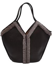 Hereu - Tassen ,Bruin ,Leer Shopper - Lyst