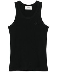 Coperni - Zwarte Mouwloze Ronde Hals Top - Lyst