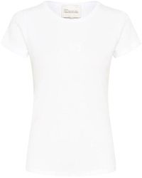 My Essential Wardrobe - Tops ,Wit ,Katoen Mandy Mw Top Korte Mouw Stijlvol - Lyst