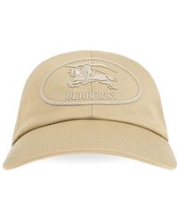 Burberry - Accessoires ,Katoen Basebalpet Met Logo - Lyst