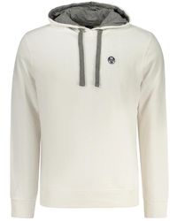 North Sails - Hoodie Met Lange Mouwen, Logo En Applicatie - Lyst