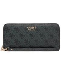 Guess - Accessoires ,Zwart ,Brenton Portemonnee Met Rits - Lyst