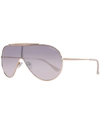Guess - Gf0370 28u Rose Goud Zilver Gespiegelde Zonnebril - Lyst