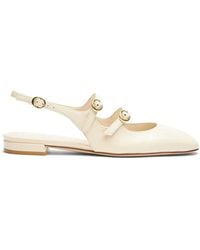 Stuart Weitzman - Schoenen ,Wit ,Leer Mary Jane Slingback Schoenen - Lyst