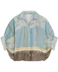 Summum - Bluse Palmtree Print - Lyst