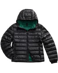 Blauer - Jassen ,Zwart ,Gewatteerd Herenjack Met Capuchon - Lyst