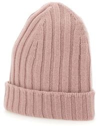 Gran Sasso - Kasjmier Geribbelde Roze Hoed - Lyst