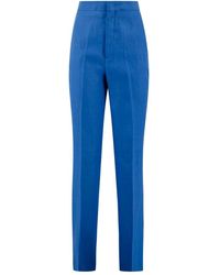 Tagliatore - Conjunto vestido traje de lino azul - Lyst