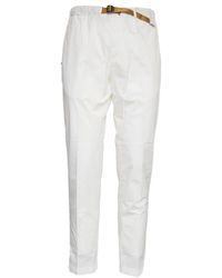 White Sand - Slim-Fit Trousers - Lyst