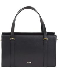 Sofia - Tassen ,Zwart ,Leer Belmondo Satchel Tas - Lyst