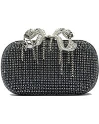 Self-Portrait - Blaue Chainmail Clutch Tasche - Lyst