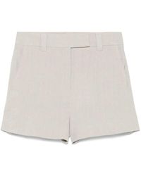 Marella - Graue shorts mit knöpfen und taschen - Lyst