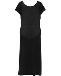 Frankie's Bikinis - Midi-Kleid Mit Kurzen Ärmeln Und Offenem Rücken - Lyst
