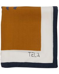 Tela - Seidenschal Mit Pferde-Muster - Lyst