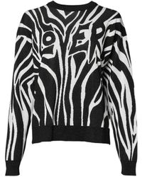 Dolce & Gabbana - Zebra Print Gebreide Trui - Lyst