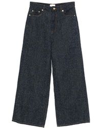 Ganni - Baggy Jeans Aus Denim - Lyst