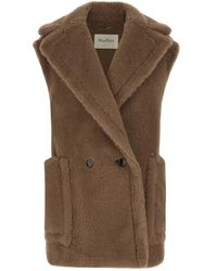 Max Mara - Teddy-Gilet Aus Wolle Und Alpaka - Lyst