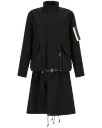 Sacai - Jassen ,Zwart ,Trench Coats - Lyst