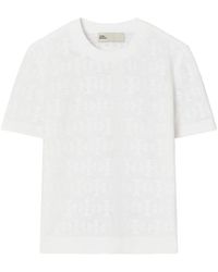 Tory Burch - Tops ,Wit ,Witte Gestreepte T-Shirts En Polo's - Lyst