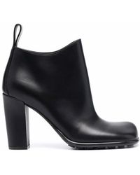 Bottega Veneta - Schwarzer Leder Knöchelstiefel - Lyst