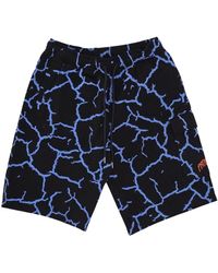 Propaganda - Korte Broeken ,Veelkleurig ,Katoen Gorilla Cargo Sweatshorts Zwart - Lyst