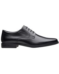 Clarks - Zwarte Leren Veterschoenen Voor Formele Gelegenheden - Lyst