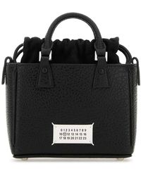 Maison Margiela - Schwarze leder tote handtasche,schicke taschen kollektion - Lyst