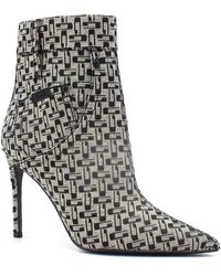 Guess - Schoenen ,Zwart ,Leer Enkellaars - Lyst
