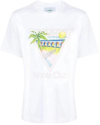Casablanca - Tennis club icon camiseta con estampado gráfico - Lyst