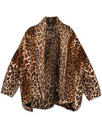 Dolce & Gabbana - Giacca in pelliccia sintetica leopardata - Lyst