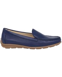 Gabor - Schoenen ,Blauw ,Leer Blauwe Damesloafer - Lyst