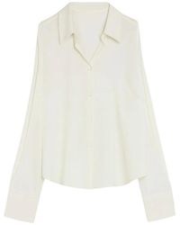 Liviana Conti - Elegante Gedrapeerde Blouse Met Uitgesneden Details - Lyst